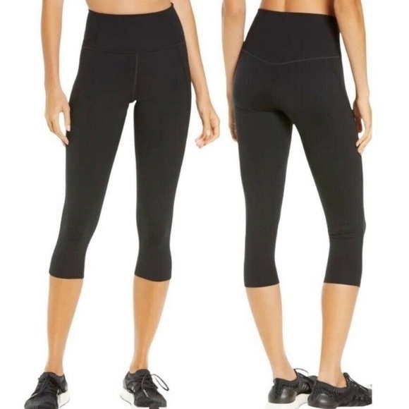 Girlfriend Collective High Waisted Crop Leggings - Picture 1 of 6